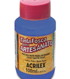 Imagem de capa de Tinta Pva Fosca Para Artesanato 100ml Azul Seco - Acrilex 824