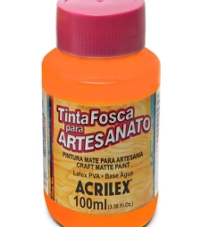 Tinta Pva Fosca Para Artesanato 100ml Laranja - Acrilex 832