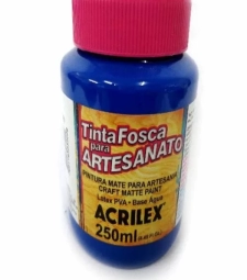 Imagem de capa de Tinta AcrÍlica Fosca Para Artesanato 250ml Azul Turquesa - Acrilex 501 