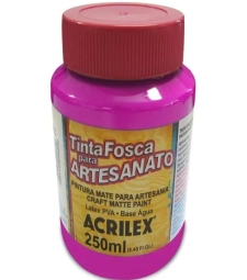 Imagem Tinta Pva Fosca Para Artesanato 250ml Rosa Escuro - Acrilex 542 de Encopel