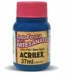 Imagem Tinta Pva Fosca Para Artesanato 37ml Azul Turquesa - Acrilex 501 de Encopel
