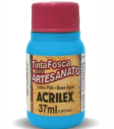 Imagem de capa de Tinta Pva Fosca Para Artesanato 37ml Azul Celeste - Acrilex 503
