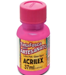 Imagem de capa de Tinta Pva Fosca Para Artesanato 37ml Rosa Escuro - Acrilex 542