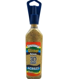 Imagem Tinta Dimensional Relevo Com Glitter 35ml Ouro - Acrilex 201 de Encopel