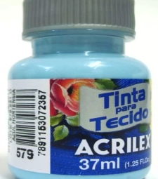 Imagem de capa de Tinta Para Tecido Fosca 37ml Azul HortÊncia - Acrilex 579
