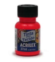 Imagem de capa de Tinta Para Tecido Fluorescente 37ml Vermelho - Acrilex 103
