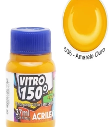 Imagem de capa de Tinta Vitro 37ml Amarelo Ouro - Acrilex 505