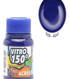 Tinta Vitro 37ml Azul - Acrilex 559