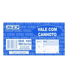 VALE COM CANHOTO 100 FOLHAS - SÃO DOMINGOS - 6865.0