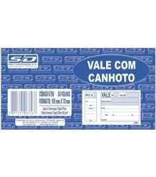 VALE COM CANHOTO 50 FOLHAS - SÃO DOMINGOS - 6756.1
