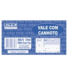 VALE COM CANHOTO - 50 FOLHAS - SAO DOMINGOS