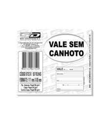 Imagem de capa de Vale Sem Canhoto Simples 50 Folhas - SÃo Domingos - 6752.0