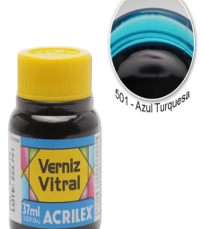 Imagem de capa de Verniz Vitral 37ml Azul Turquesa - Acrilex 501