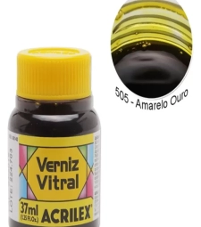 Imagem de capa de Verniz Vitral 37ml Amarelo Ouro - Acrilex 505