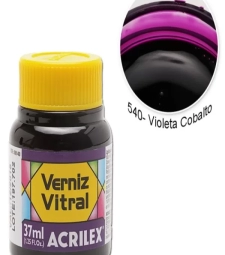 Imagem Verniz Vitral 37ml Violeta Cobalto - Acrilex 540 de Encopel