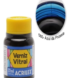 Imagem de capa de Verniz Vitral 37ml Azul Da PrÚssia - Acrilex 580