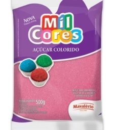 Imagem Acucar Colorido Mavalerio 500gr Rosa(5-10) de Distripan