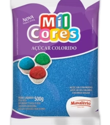 Imagem Acucar Colorido Mavalerio 500gr Azul(5-10) de Distripan