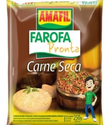 Imagem de capa de Farofa De Mandioca Carne Seca 250 Grs(10-20)