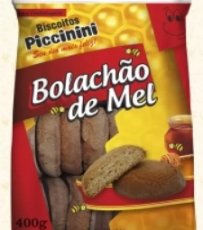 Imagem de capa de Bolachao De Mel Piccinini 10 X 400g Natural Sem Lactose 