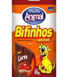 Imagem Bifinho Doctor Animal 10 X 65g Carne de Estrela Atacado