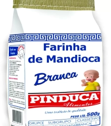 FARINHA MANDIOCA PINDUCA BRANCA 10 X 500G