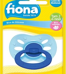 Imagem de capa de Chupeta Ext. Air ClÁssica Fiona Baby Silicone Azul Tam 2