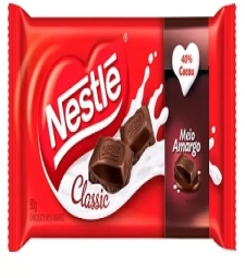 Imagem Chocolate Barra Nestle 14 X 90g Classic Meio Amargo de Estrela Atacado