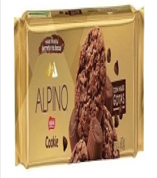 Imagem Bisc. Cookies Nestle Alpino 52 X 60g Gotas Chocolate de Estrela Atacado