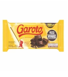 Imagem Chocolate Barra Garoto 14 X 90g Meio Amargo de Estrela Atacado