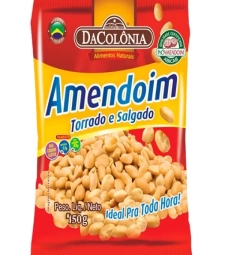 AMENDOIM DACOLONIA 450GR TORRADO SALGADO