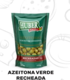 Imagem Azeitona Verde Huber 24 X 170g Recheada C/pimentao de Mercadinho