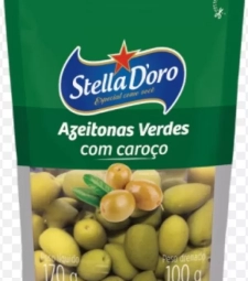 Imagem Azeitona Verde Stella D'oro 24 X 100g Sachet de Estrela Atacado
