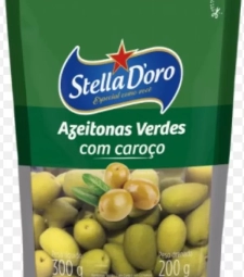 Imagem Azeitona Verde Stella D'oro 24 X 200g Sachet de Estrela Atacado