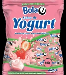 Imagem Bala Bola 7 600g Yogurt de Estrela Atacado
