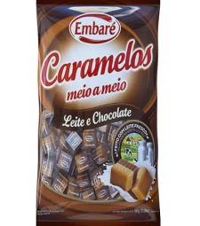 Imagem Bala Embare Caramelo 660g Leite E Chocolate de Estrela Atacado