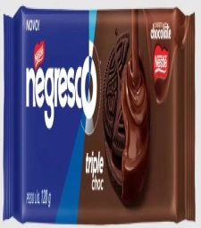 Imagem Bisc. Rech. Nestle Negresco 36 X 120g Triple Choc de Estrela Atacado