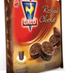 BISC. RECH. GALO 12 X 345G CHOCOLATE