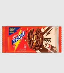 Imagem Bisc. Cookies Nescau Duo 52 X 60g Gotas De Chocolate  de Estrela Atacado