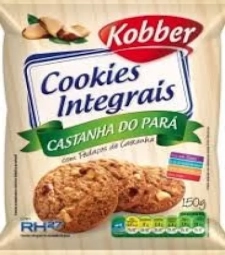 Imagem Bisc. Cookies Int Kobber 20 X 150g Castanha Do Para de Estrela Atacado