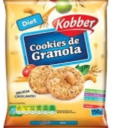 Imagem Bisc. Cookies Granola Kobber 20 X 150g Diet  de Estrela Atacado