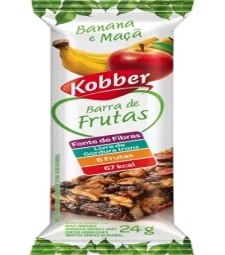 Imagem Barra De Fruta Kobber 12 X 24g Banana E Maca de Estrela Atacado