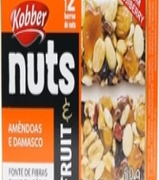 Imagem Barra De Cereal Nuts Kobber 50g Damasco de Estrela Atacado