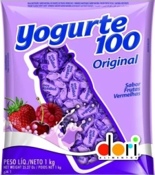 Imagem Bala Yogurte 100 Dori 600g Frutas Vermelhas de Estrela Atacado