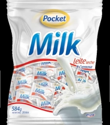 Imagem Bala Pocket 500g Milk de Estrela Atacado