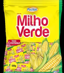 Imagem Bala Pocket 500g Milho Verde  de Estrela Atacado