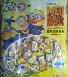 Imagem Bala Mastigavel Riclan Minions 600g Banana de Estrela Atacado