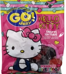 Bala Gelatina Go Jelly 12 X 70g Hello Kitty Sabores Sortidos