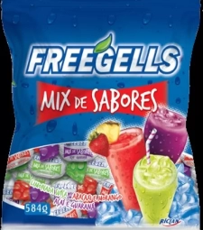 Imagem Bala Freegells 584g Mix De Sabores de Mercadinho