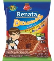 Bolinho Renata 20 X 40g Chocolate/chocolate